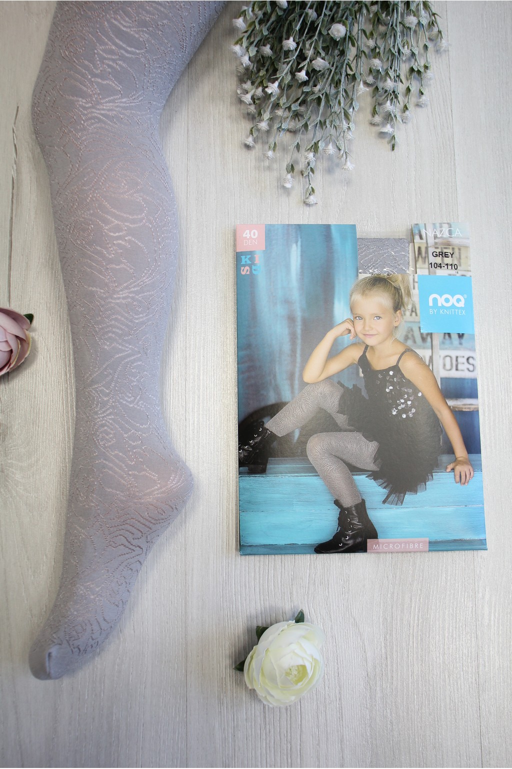 

Колготки Knittex 134-140 / 9-10 лет см Серый