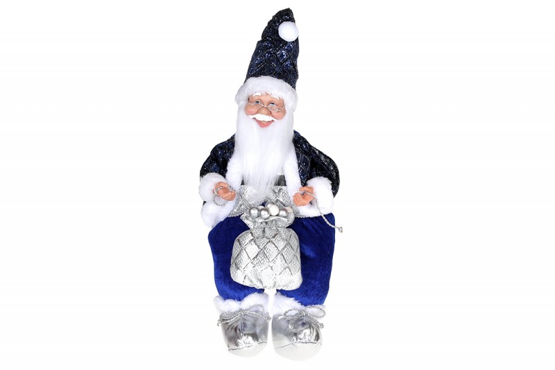 

Новогодняя декоративная игрушка Bon Санта 40см, цвет - синий NY14-550 (IR06659)
