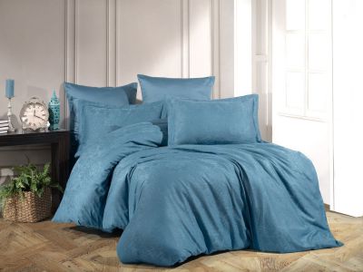 

Набор постельного белья (4в1), бамбуковый жаккард, евро размер, Destina petrol, slt7125