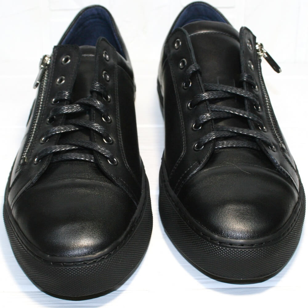 

Мужские сникеры 1528-1-Black-67 43 черные 1528-1