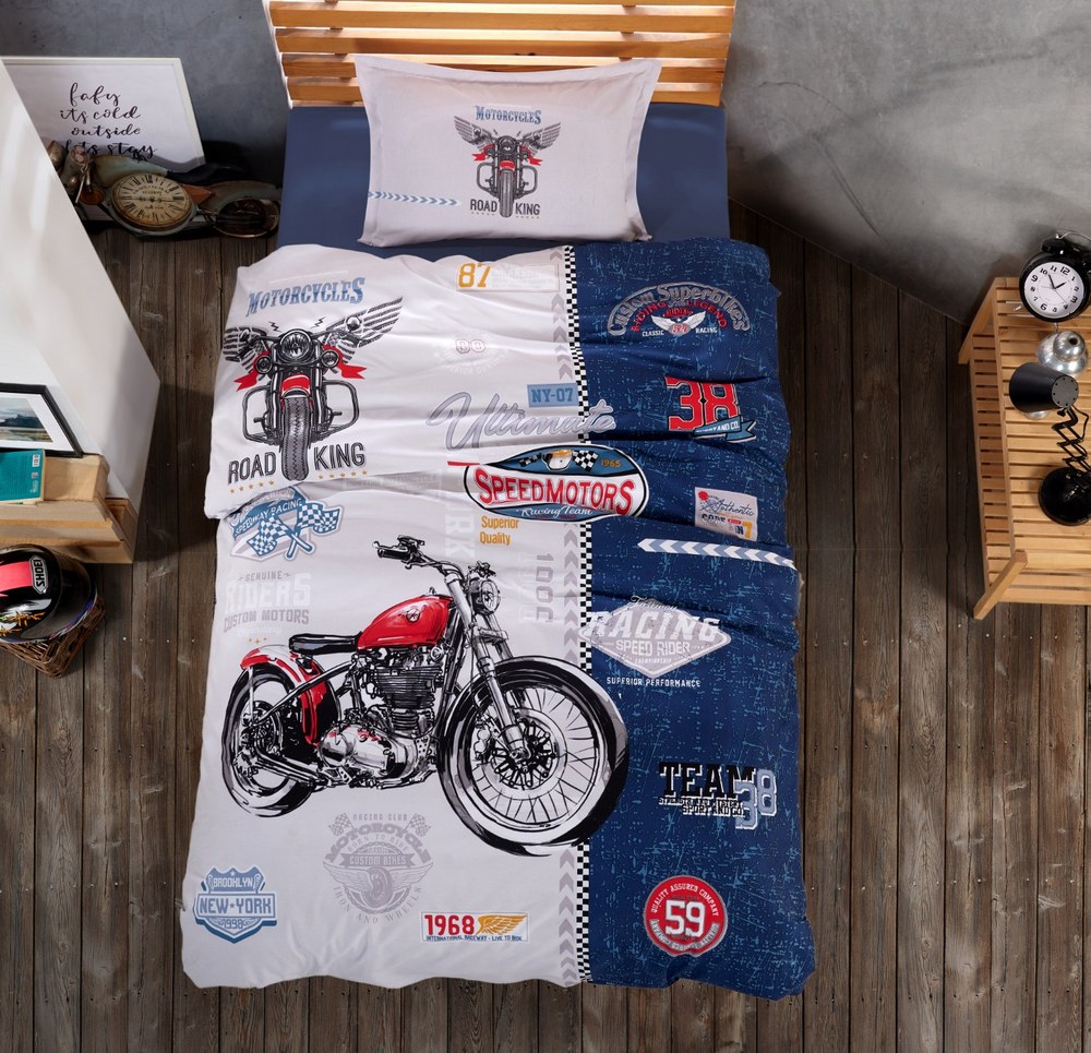 

Подростковое постельное белье Clasy ранфорс Road King