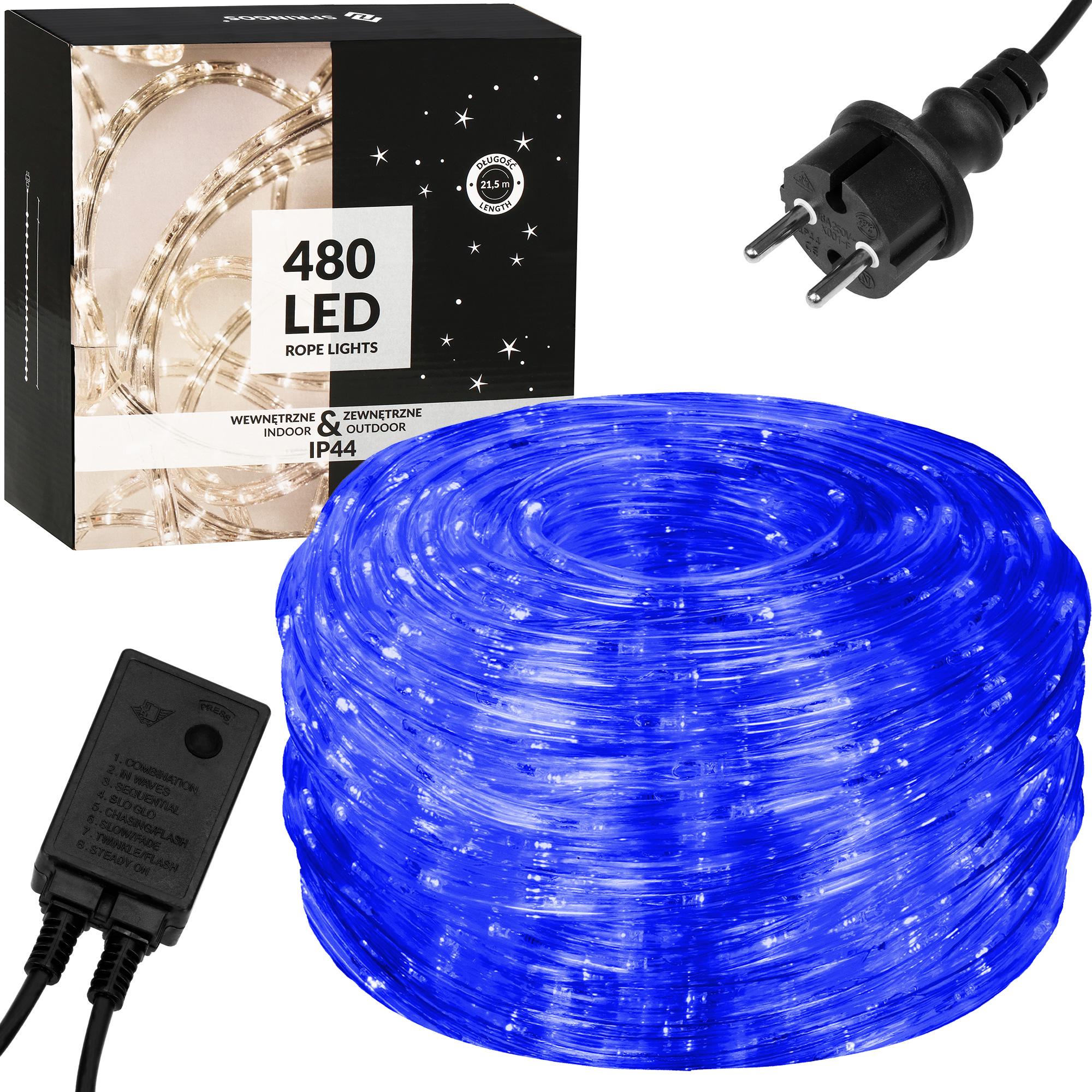 

Гирлянда дюралайт уличная (наружная) Springos Rope Lights 20 м 480 LED CL1207 Blue