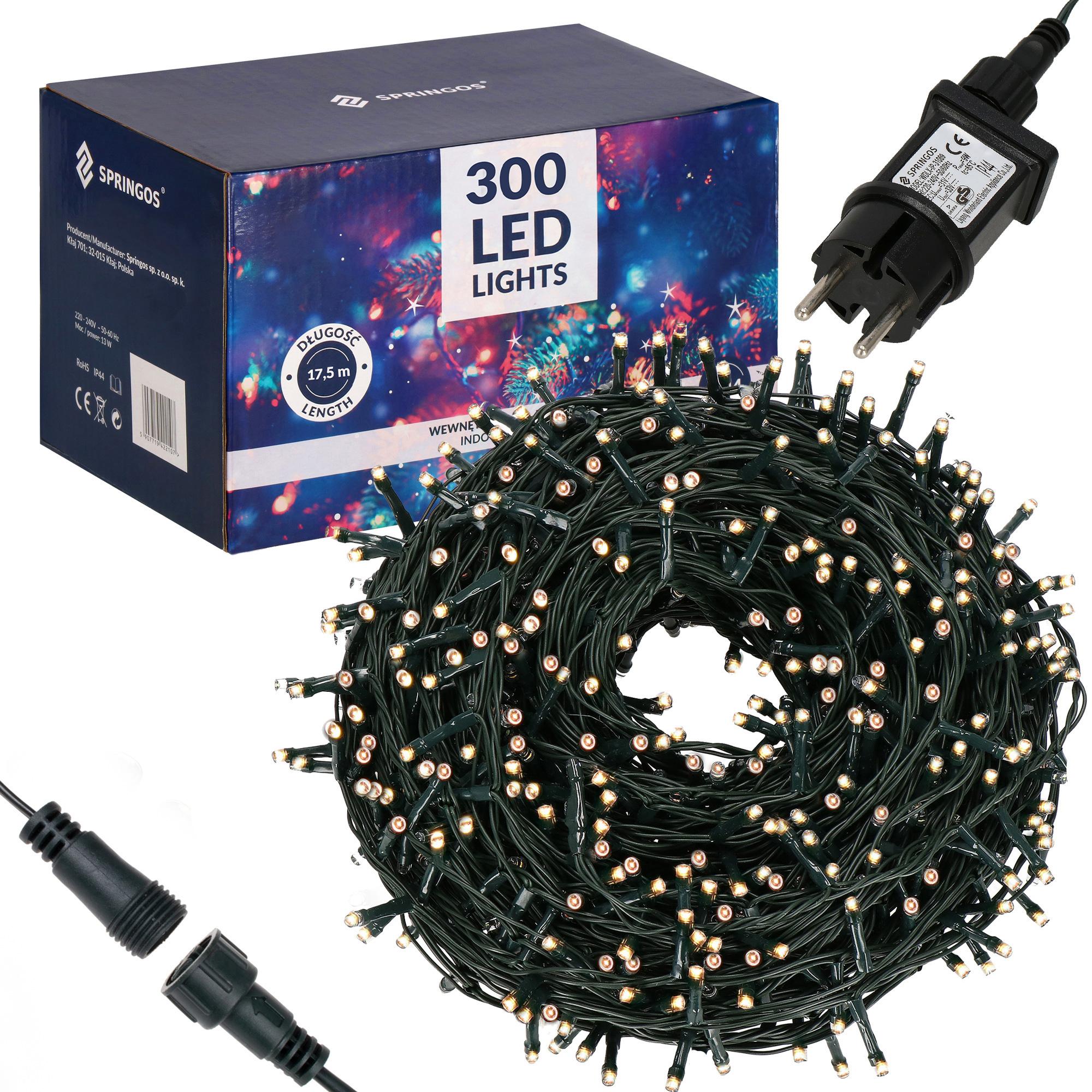 

Гирлянда уличная (наружная) Springos 15 м 300 LED CL0321 Warm White
