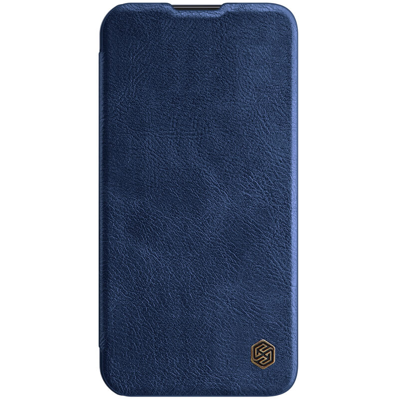 

Кожаный чехол (книжка) Nillkin Qin Pro Camshield для Apple iPhone 13 Pro (6.1") Синий