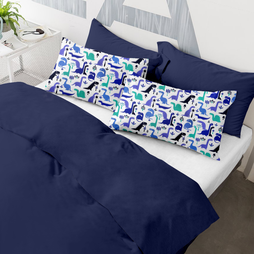 

Наволочки Cosas Set4Pillow Blue DinoBlue 40х60 2 шт, 50х70 2 шт