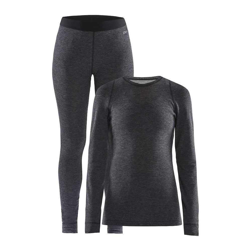 

Комплект женского термобелья Craft Merino 180 Set (Black Melange, Комплект женского термобелья Craft Merino 180 Set (Black Melange, M)