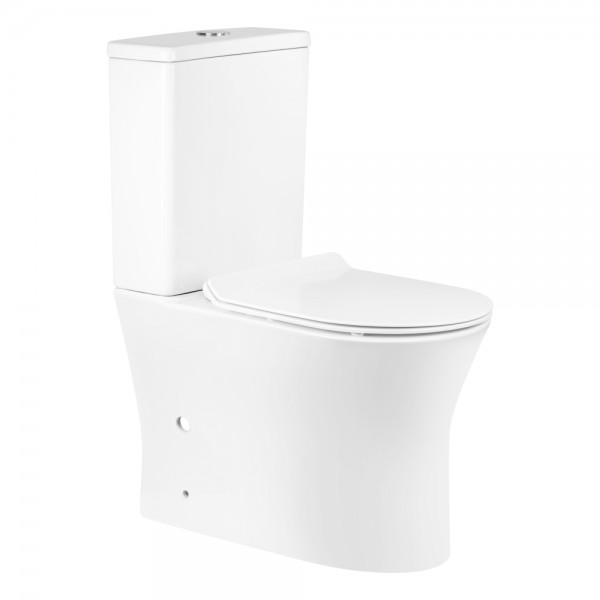 

Унитаз-компакт Qtap Virgo безободковый с сиденьем Soft-close QT18222169ARW