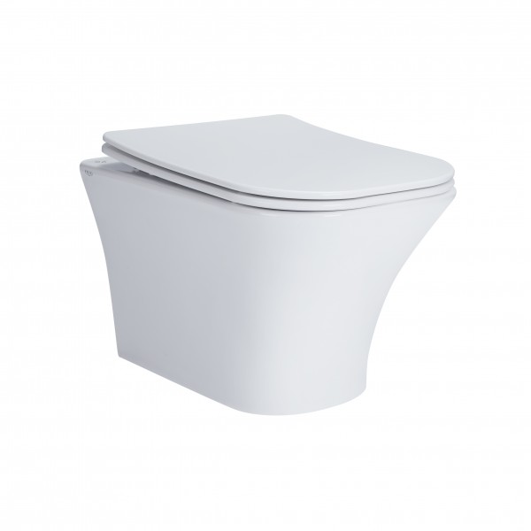 

Унитаз подвесной Qtap Presto безободковый с сиденьем Soft-close QT24332615EW