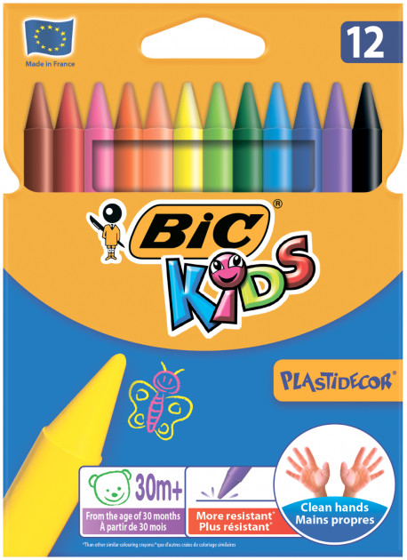 

Крейда Пласті декор BIC KIDS 12 кольорів