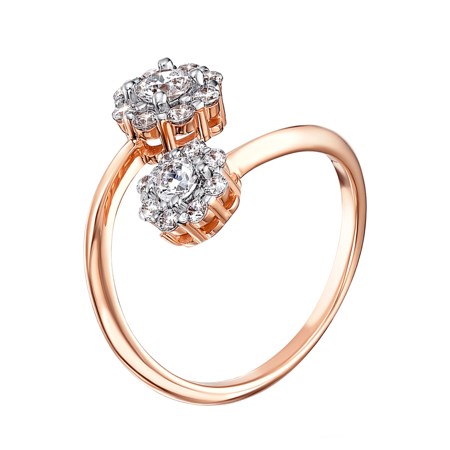 

Золотое кольцо с фианитами S Zirconia 000136741 16.5 размера