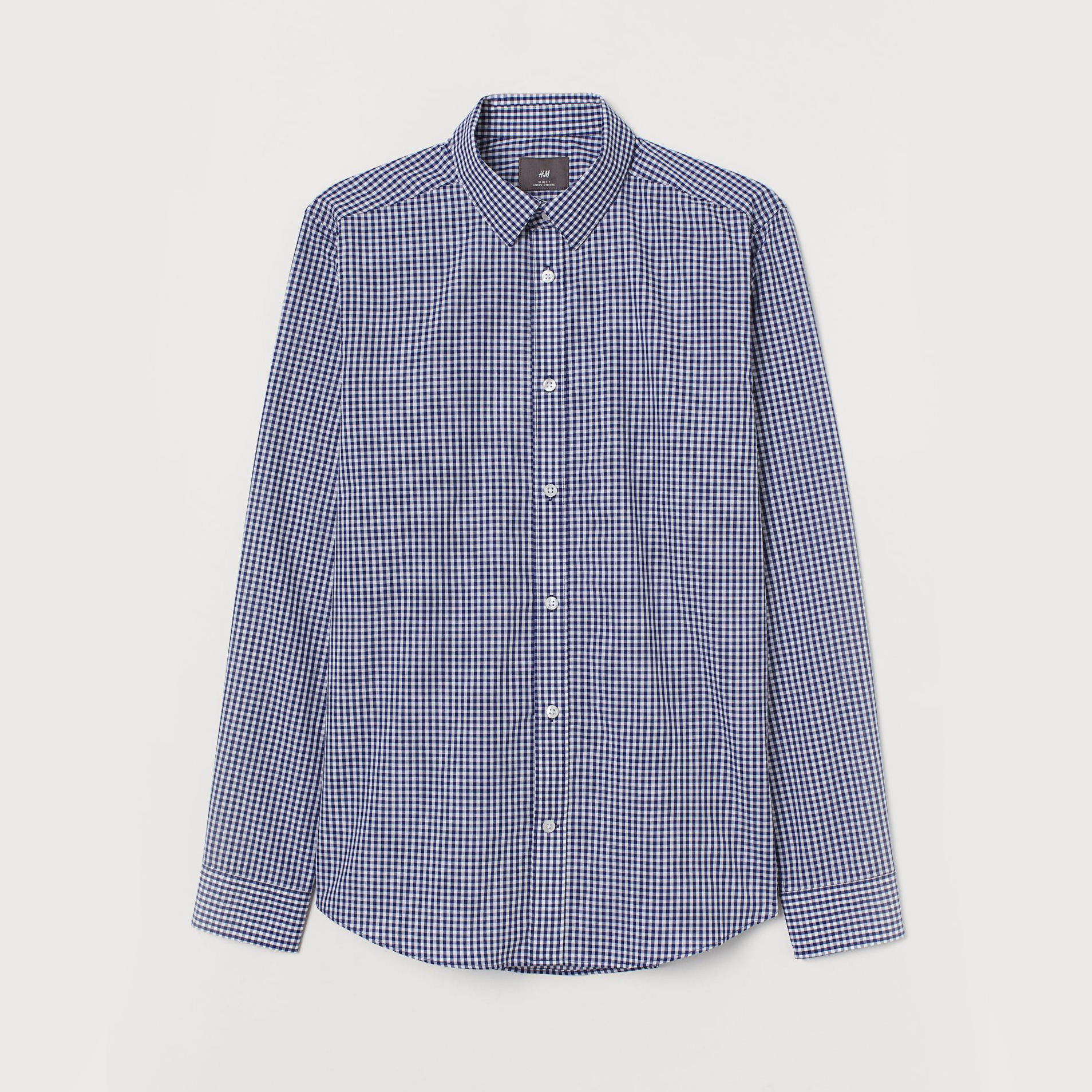 

Рубашка H&M 811-781758  Белая с синим, Рубашка H&M 811-781758 XS Белая с синим