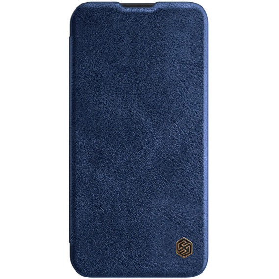 

Кожаный чехол (книжка) Nillkin Qin Pro Camshield для Apple iPhone 13 Pro (6.1") (Синий)