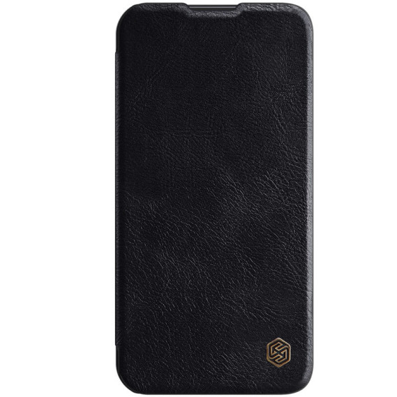 

Кожаный чехол (книжка) Nillkin Qin Pro Camshield для Apple iPhone 13 Pro (6.1") (Черный)
