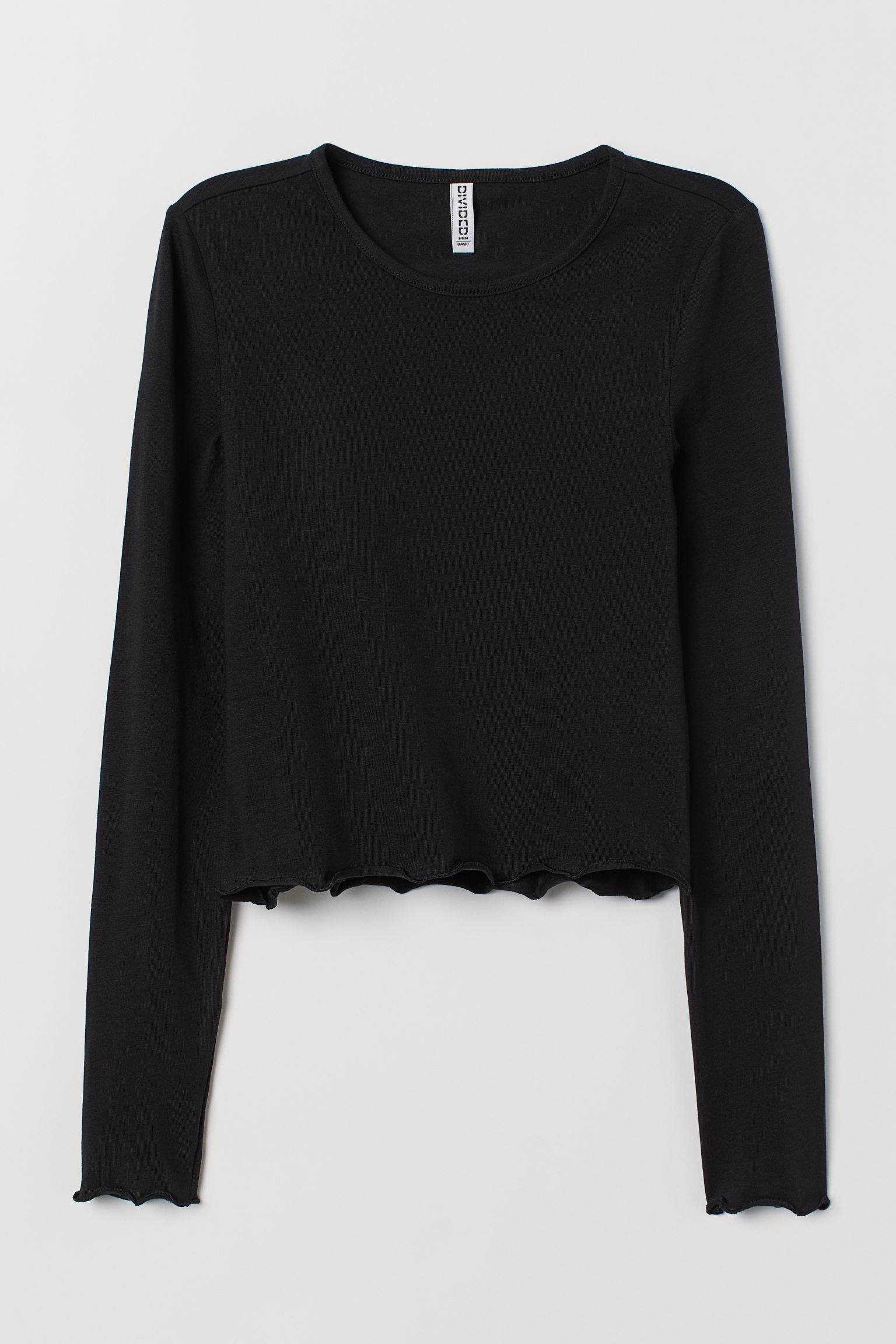 

Лонгслив H&  черный 11117064439, Лонгслив H&M M черный 11117064439