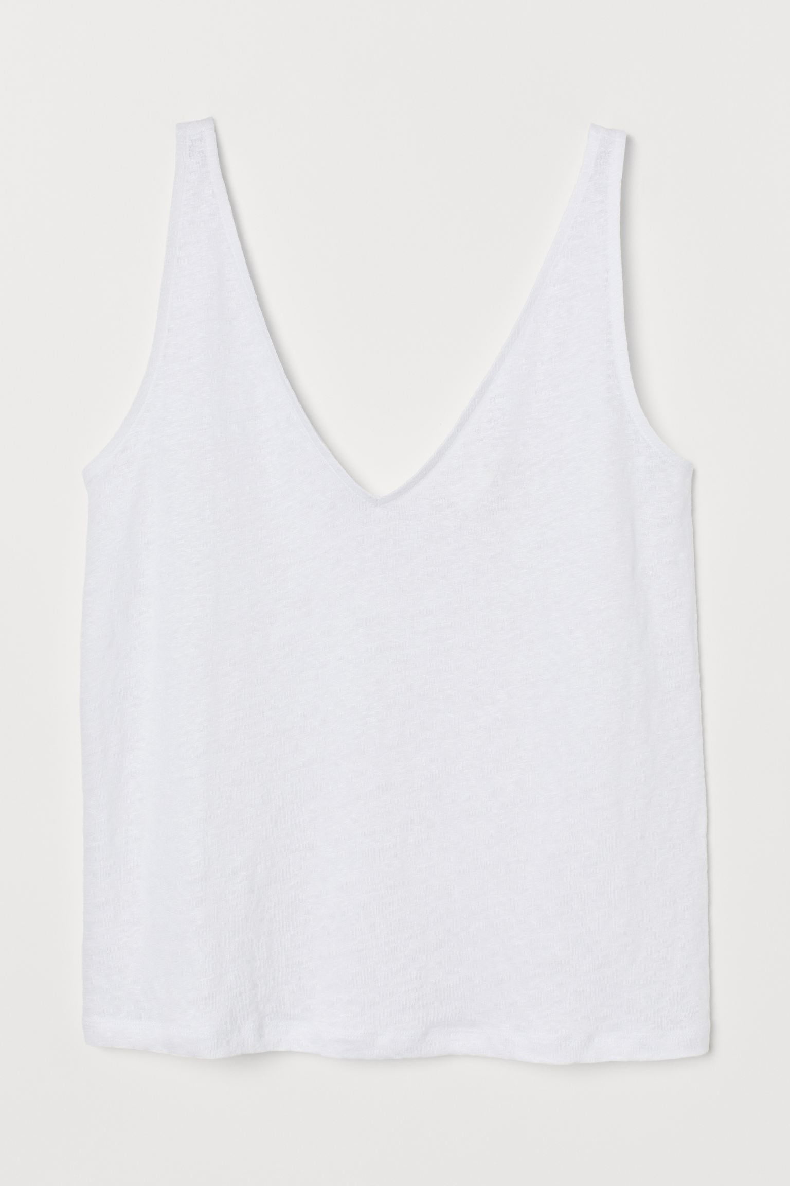 

Майка льняная H&M  белый 17127687591, Майка льняная H&M XL белый 17127687591