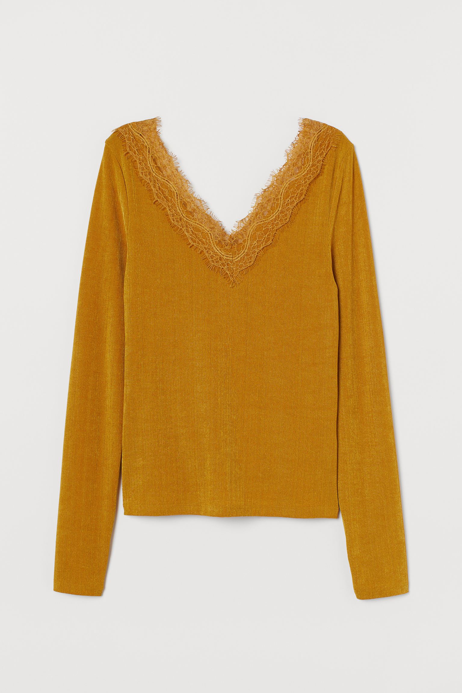 

Лонгслив H&  горчичный 1011615141, Лонгслив H&M M горчичный 1011615141
