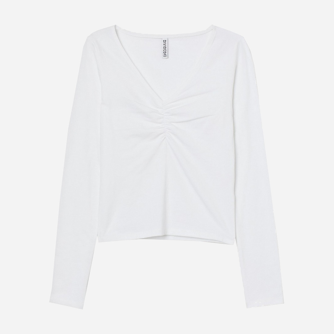 

Лонгслив H&M 0801673_белый_01  Белый, Лонгслив H&M 0801673_белый_01 L Белый