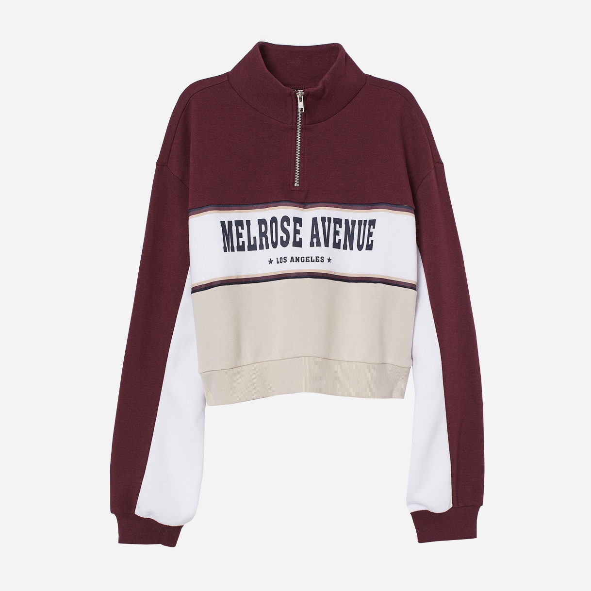 

Толстовка H&M 0754713_бел.беж.надп.  Бордовая, Толстовка H&M 0754713_бел.беж.надп. XL Бордовая