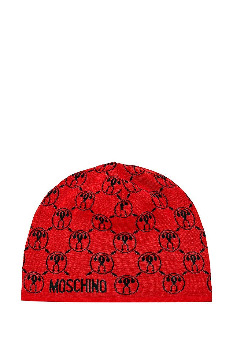 

Шапка Moschino женская красная (65243-7)