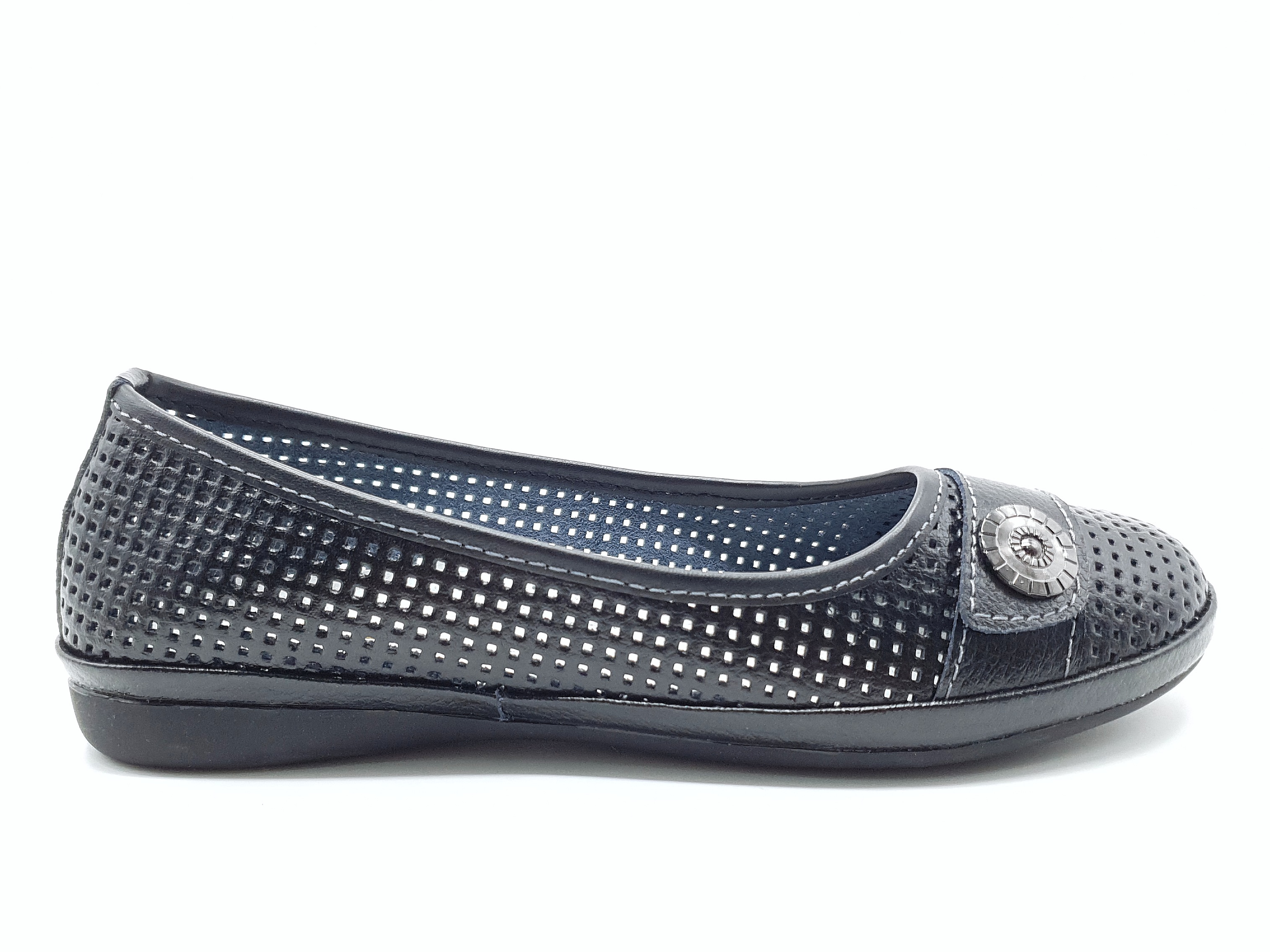 

Жіночі балетки All Shoes чорні шкіряні AS-13-2 24,5 см 39(р)