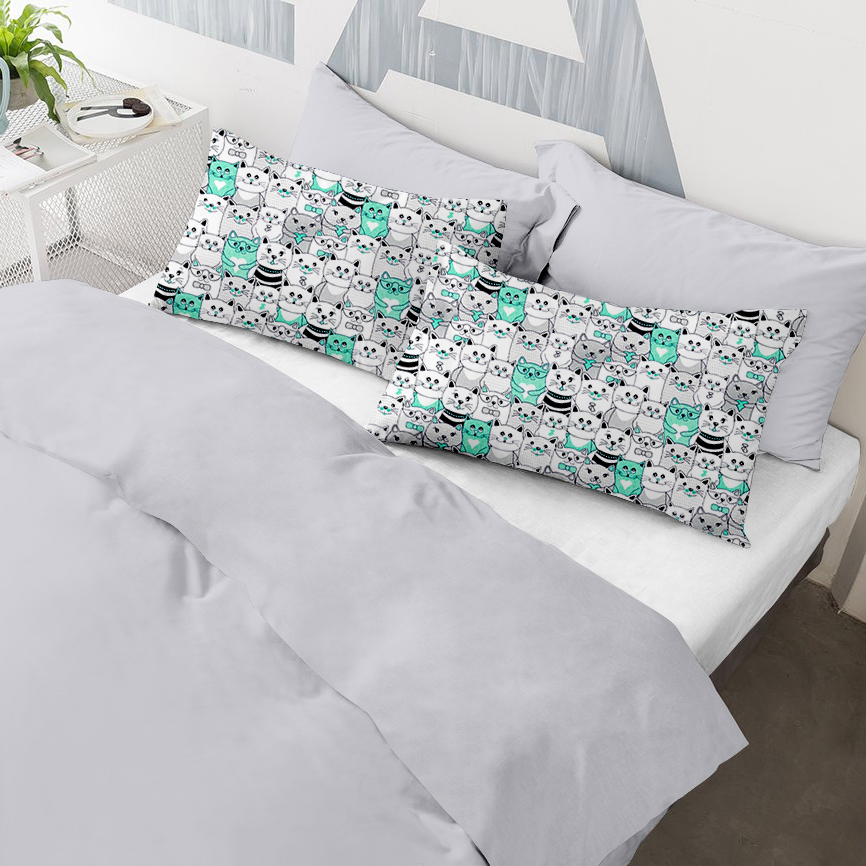 

Наволочки Cosas Set4Pillow Grey Cats 50х70 4 шт