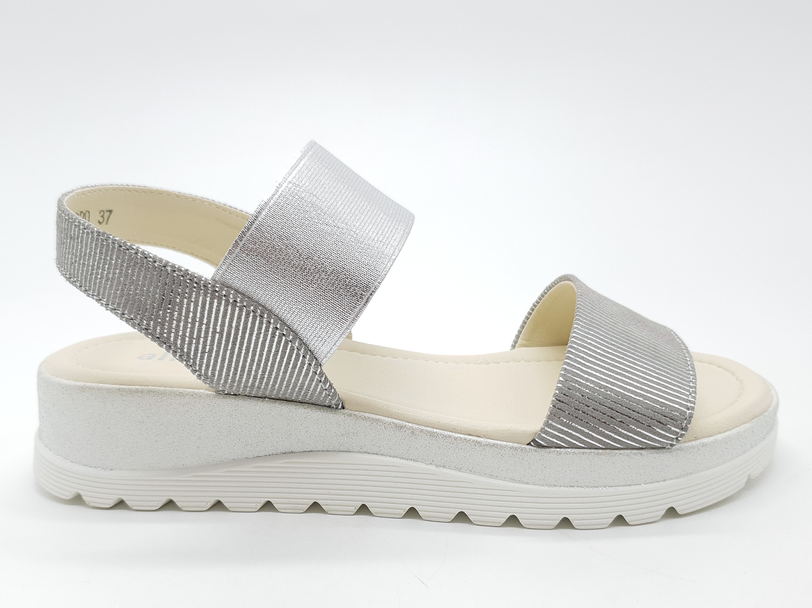 

Жіночі босоніжки All Shoes сірі шкіряні AS-13-1 23 см 36(р)