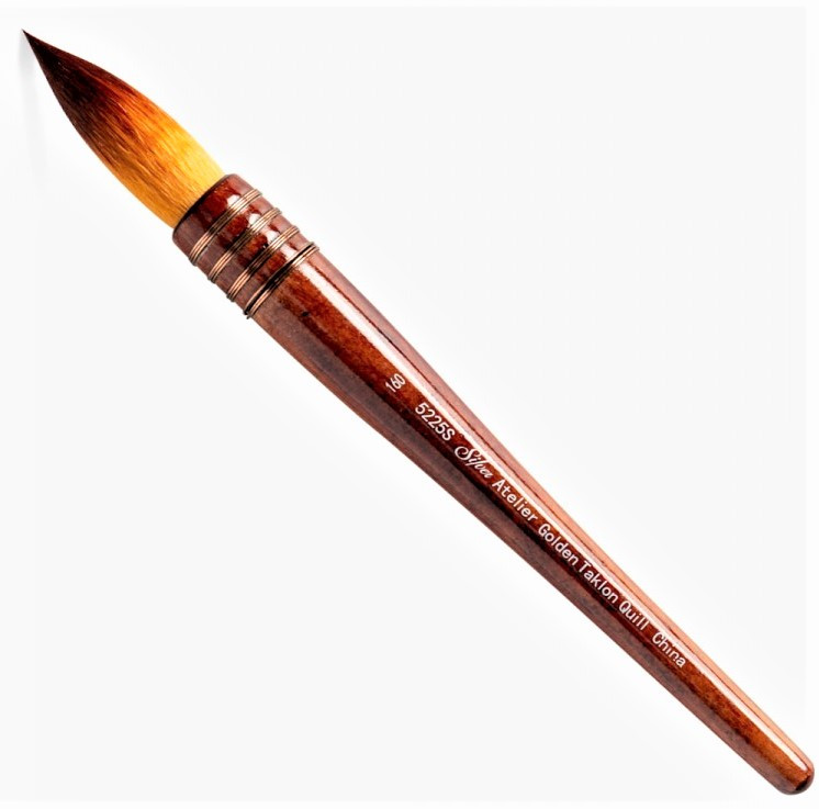

Кисть SILVER BRUSH ATELIER GOLDEN TAKLON QUILL SERIES 5225S ROUND № 160 BS5225S160