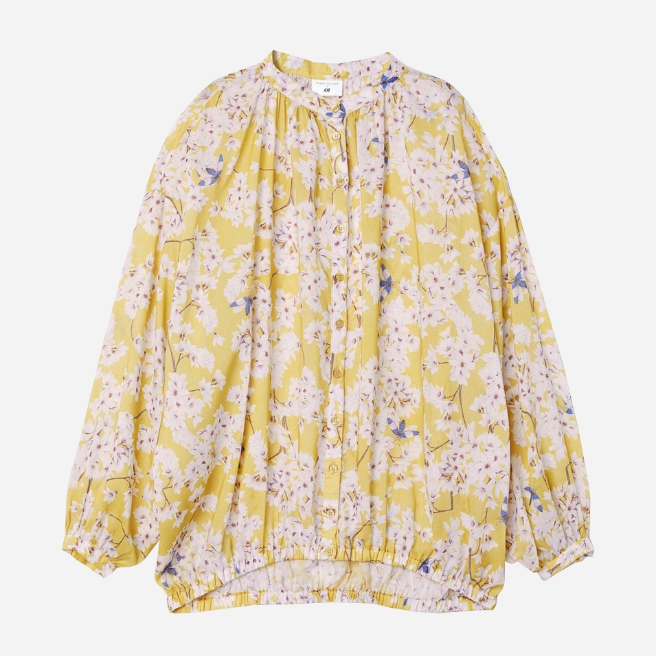 

Блузка H&M 0635346_бел.цветы  Желтая, Блузка H&M 0635346_бел.цветы 46 Желтая