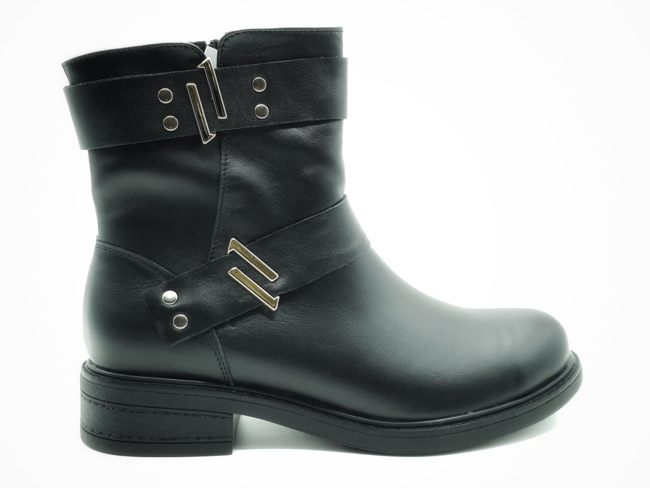 

Жіночі черевики Foot Step зимові чорні шкіряні FS-17-4 26,5 см 40(р)