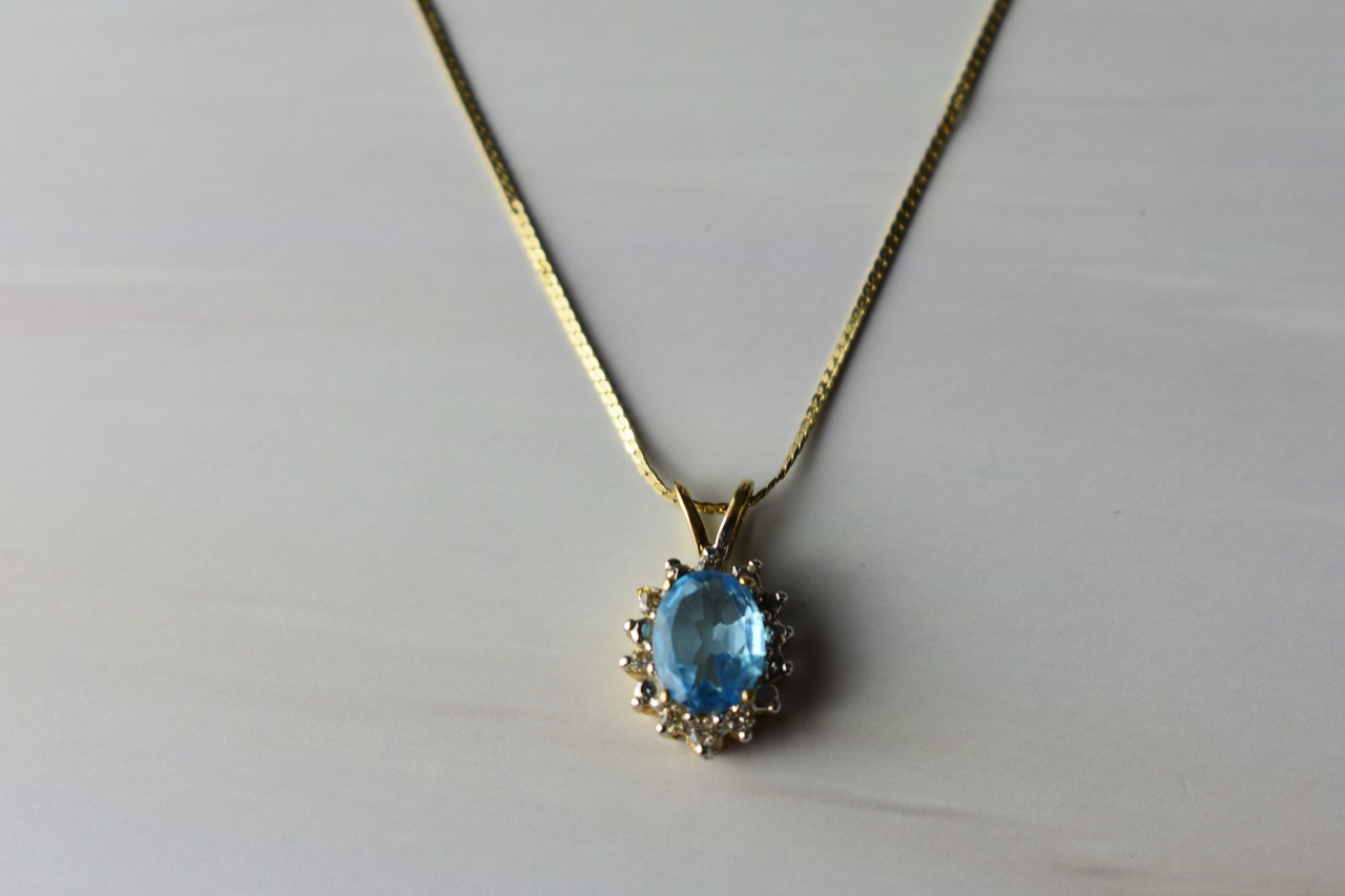 

Золотой Кулон С Цепочкой Со Шпинелью Sky Jewelry 444321