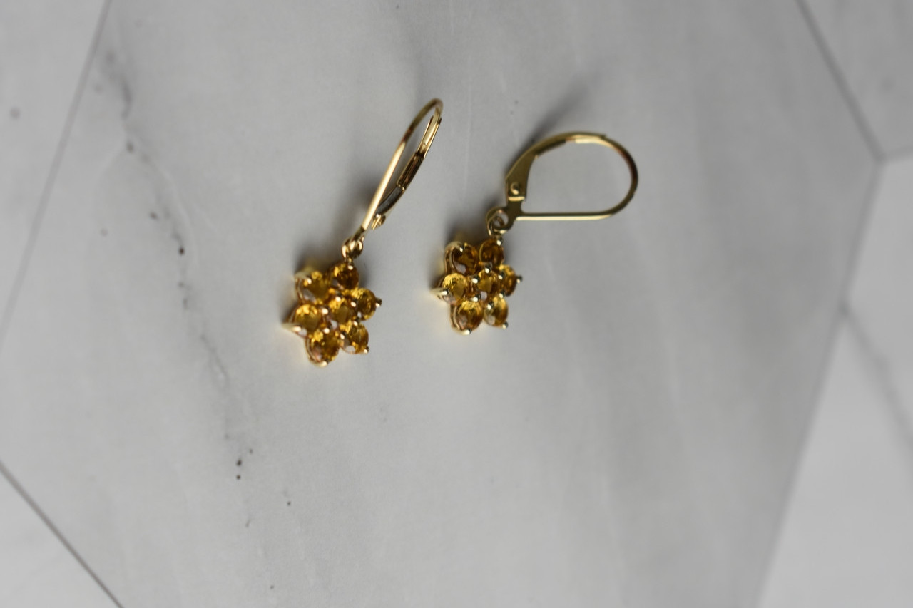 

Золотые Серьги С Гелиодором Sky Jewelry 23665