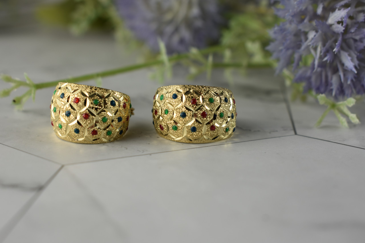 

Золотые Серьги С Разноцветными Вставками Из Эмали Sky Jewelry 444555