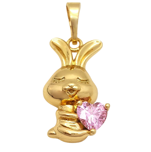 

Кулон зайчик с сердцем Xuping 25х10 мм x137