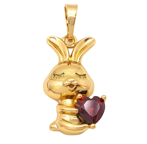 

Кулон зайчик с сердцем Xuping 25х10 мм x136