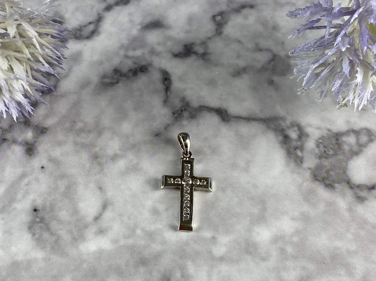 

Золотой Крестик С Сапфиром Sky Jewelry 0222