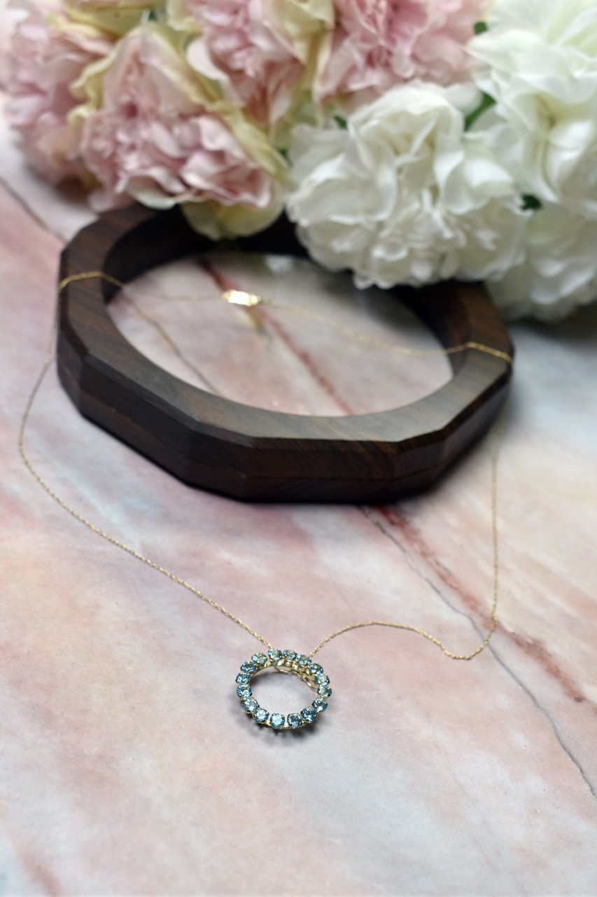 

Цепочка С Кулоном Из Желтого Золота С Топазом Sky Jewelry 88876