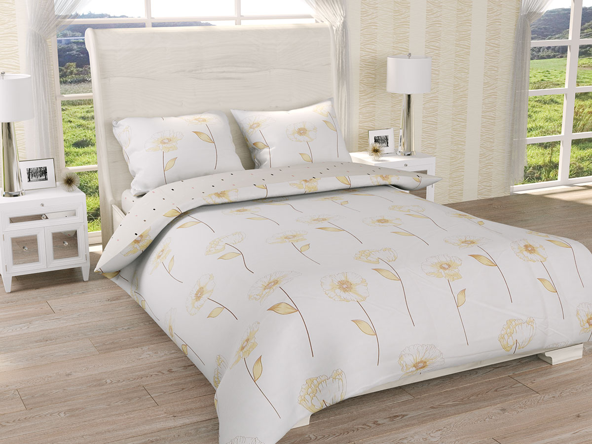 

Постельное белье Ранфорс Органик Р 559Д Leleka-Textile двуспальный Евро цветной (1736/5344)