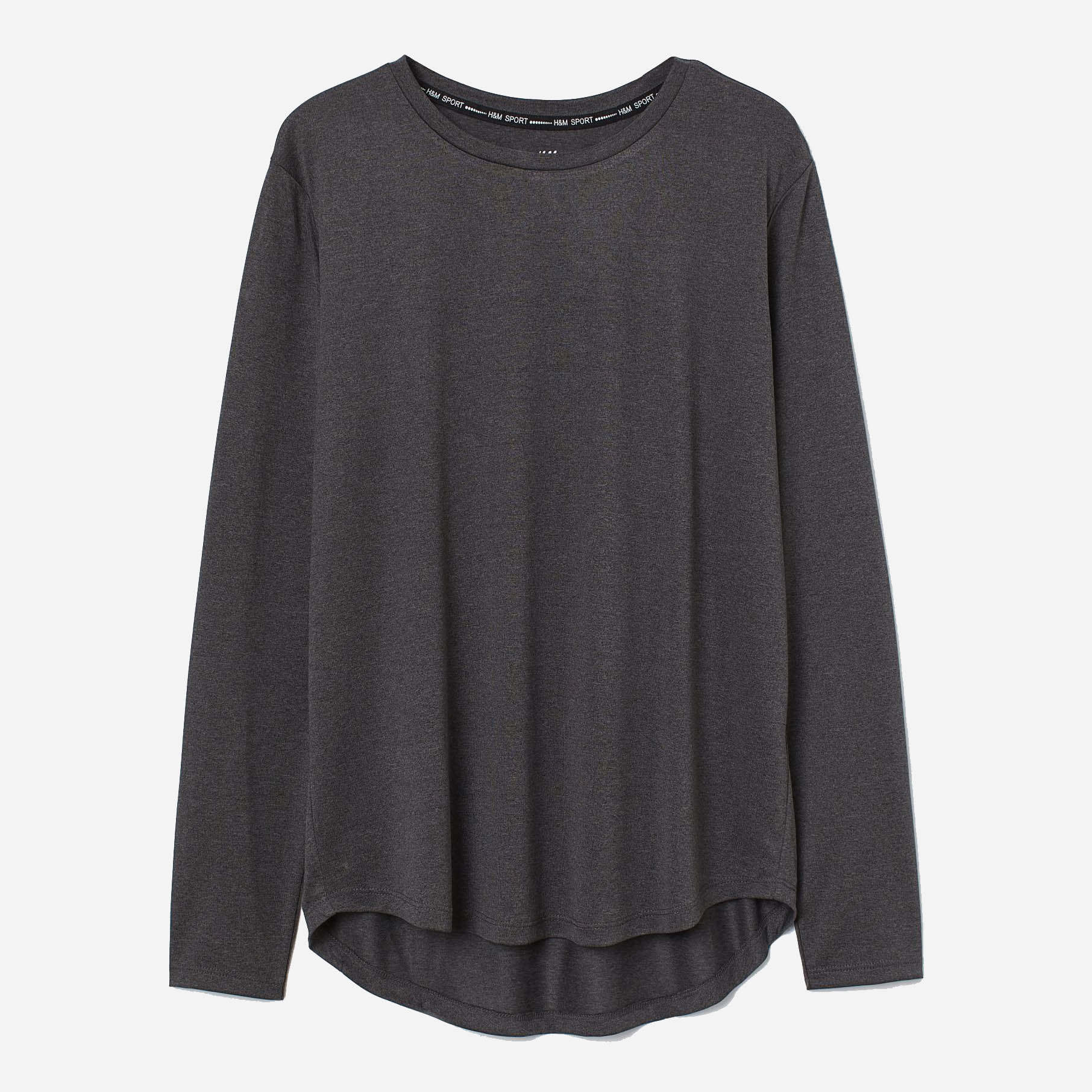

Лонгслив H&M 938670 S Темно-серый