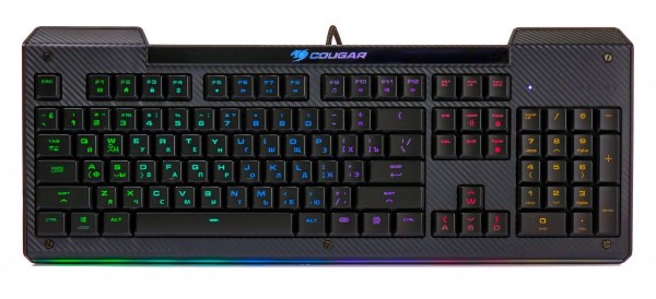 

Клавіатура Cougar Aurora S ігрова, RGB підсвітка, USB