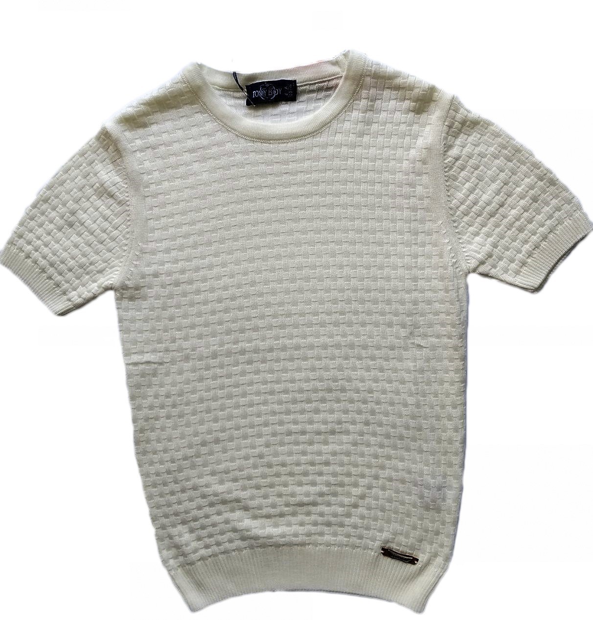 

Футболка Tony boy вязка 172 см Белая (1002)