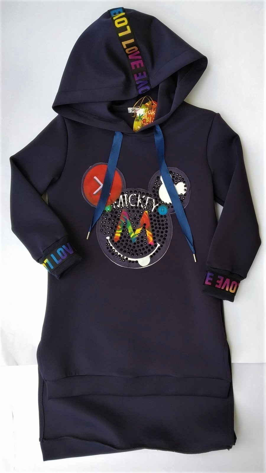 

Туника Kas Kids с капюшоном 128 см Синяя (2619)