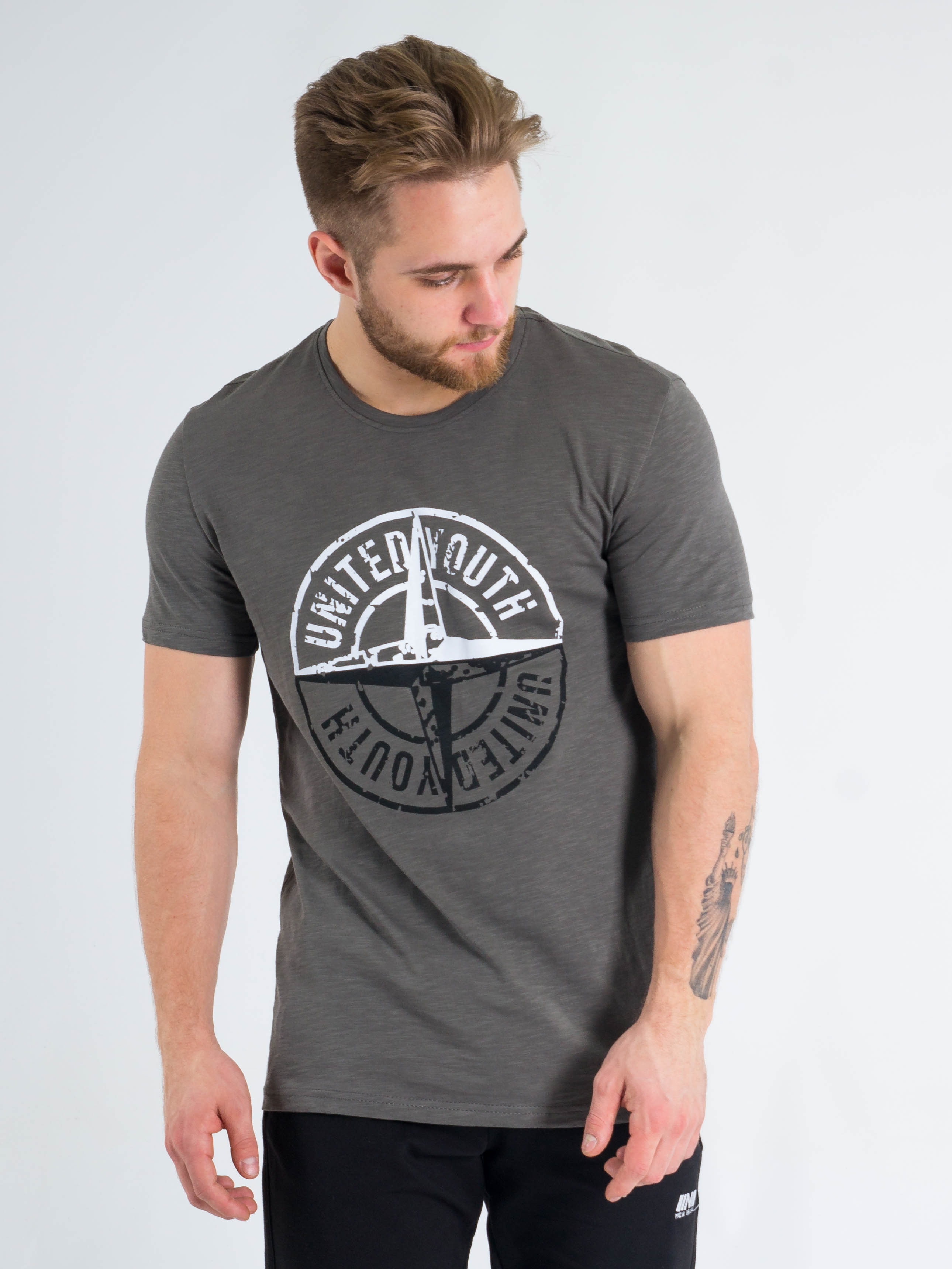 

Футболка New Brand 02807 2XL Серый