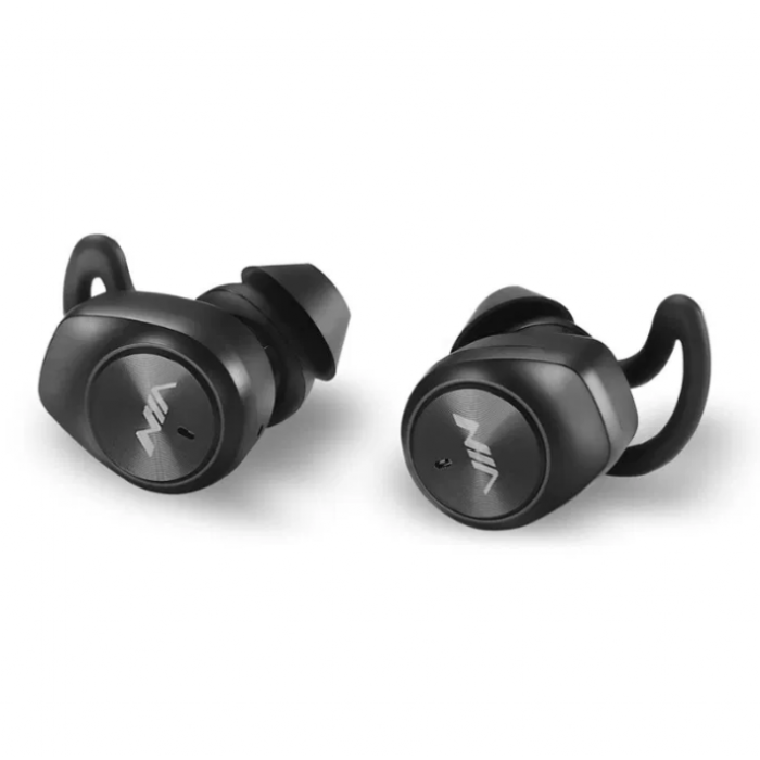 

Беспроводные наушники NIA NB710 Bluetooth 5.0 гарнитура кейс Чёрные (47473)