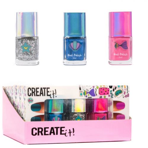 

Набор лаков для ногтей "CREATE IT! Русалочка" 3 шт.