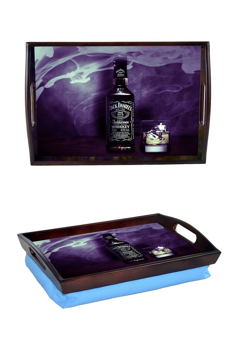 

Поднос на подушке с ручками Happy Like Jack Daniel's (S46)