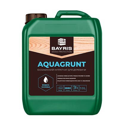 

Биозащитный импрегнат для древесины Aquagrunt Bayris 10 л