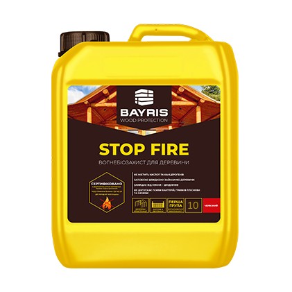 

Огнебиозащита для древесины Stop Fire Красный Bayris 10 л