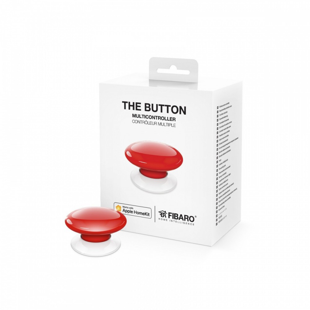

Кнопка управления Fibaro The Button (Красный) для Apple HomeKit