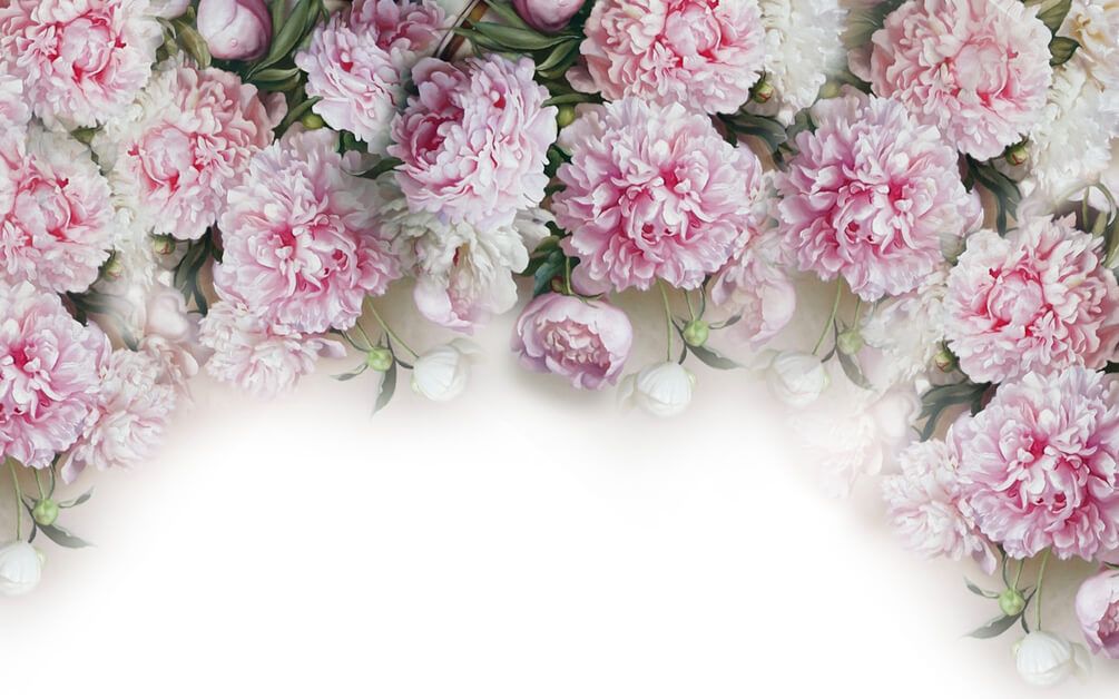 

Фотообои Арт-Обои Арка из розовых пионов №37307 Декоративная штукатурка