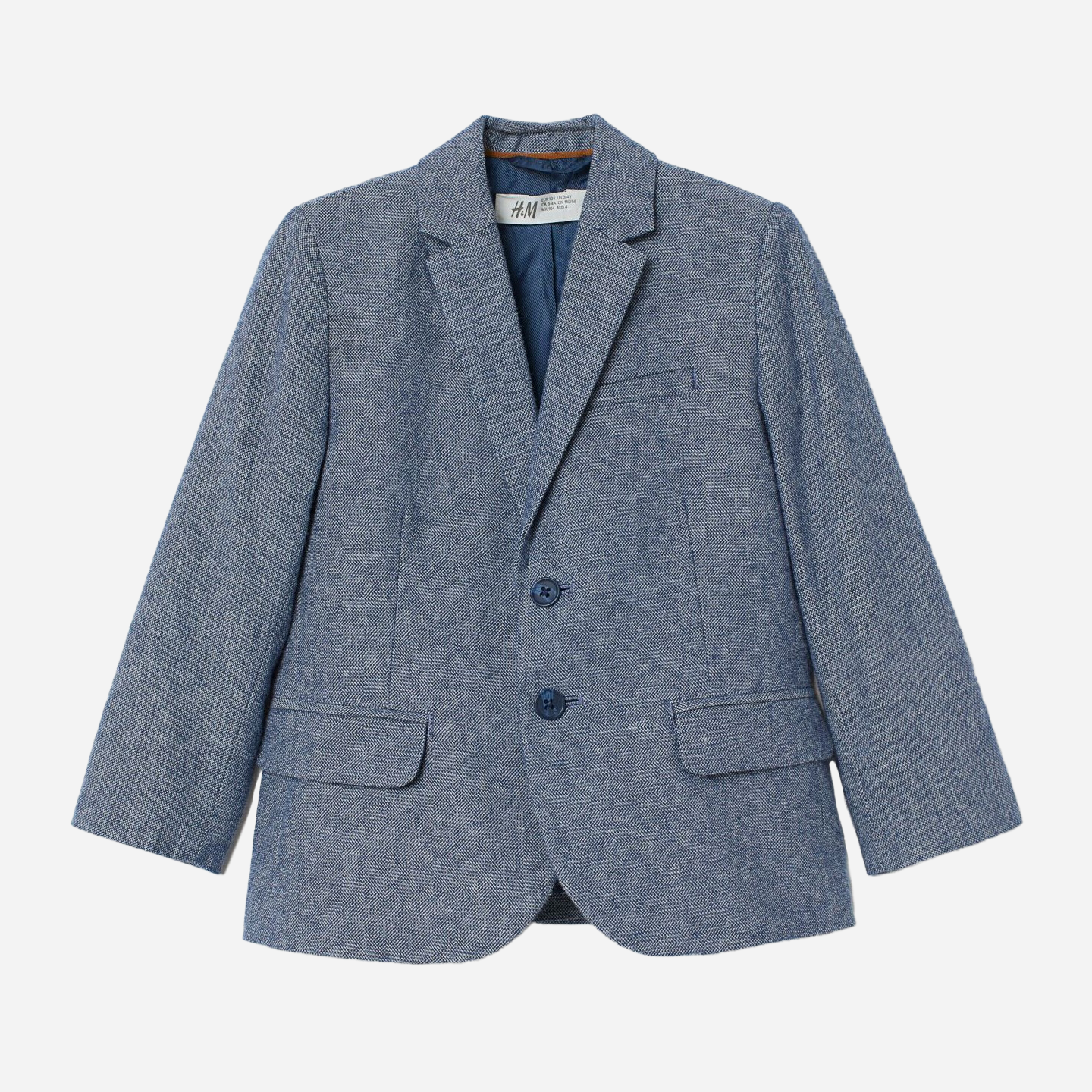 

Пиджак H&M 1511-755714 116 см Голубой/Меланж